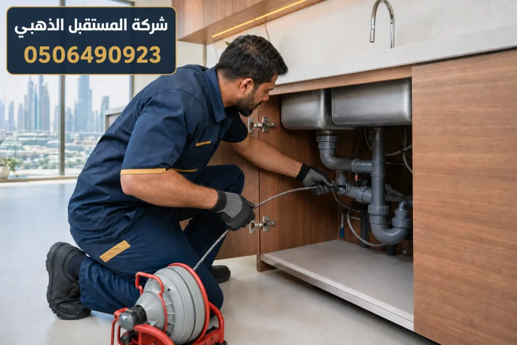 شركة تسليك مجاري في دبي وحل الانسداد | 0506490923 3 تسليك صرف المطبخ بالمعدة المناسبة