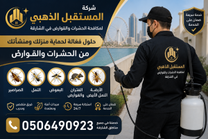 شركة مكافحة الحشرات في الشارقة 3 شركة مكافحة الحشرات في الشارقة تعتبر شركة المستقبل الذهبي من أشهر الشركات الرائدة في مجال مكافحة الحشرات